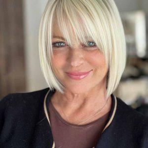 Hair system with lace and elastic base – Egea model