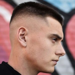 Military Cut Thin Skin Hair System — pre-styled, ships ready to wear